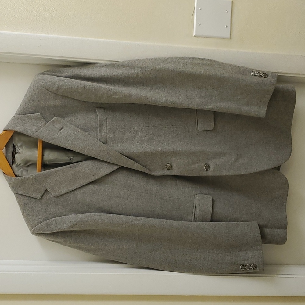 True vintage LEBOW Boyd's Philadelphia mens 100% cashmere blazer size 42